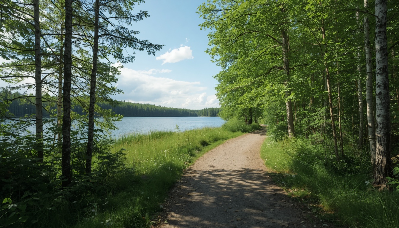 Lakeside hiking trail in Finnish nature by Plantshenergyor