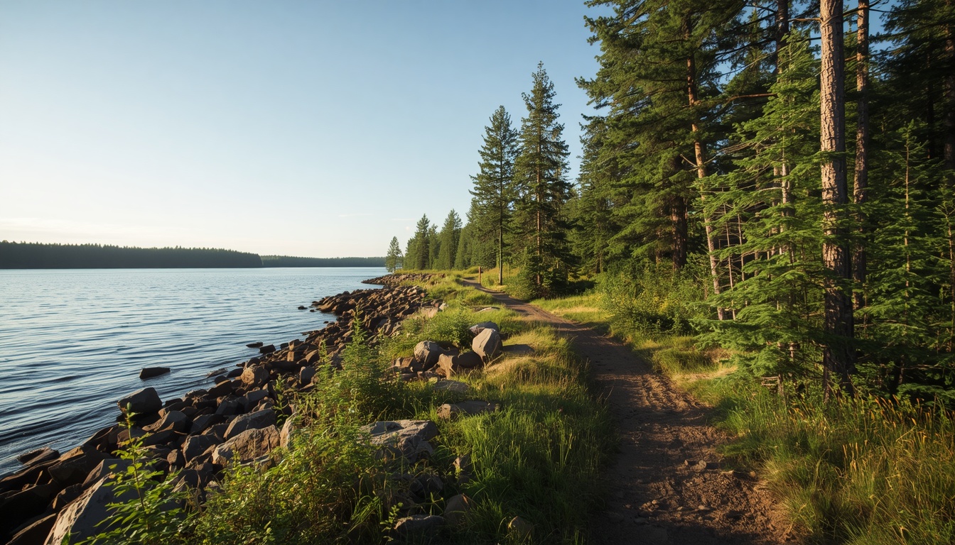 Nordic wilderness path curated by Plantshenergyor
